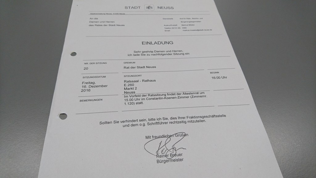 Bericht aus dem Stadtrat