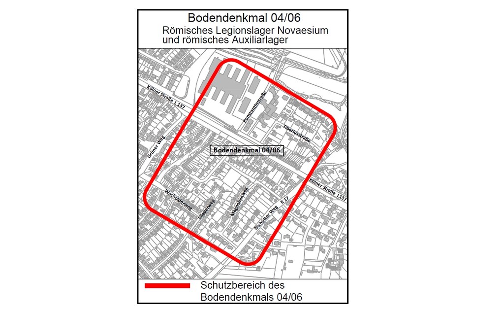 Novaesium wird Bodendenkmal