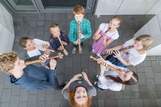 Kammermusikkonzert der Blockflötisten.