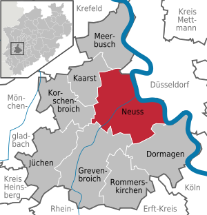 Abb. 1: Lage der Stadt Neuss Abb. 1: Lage der Stadt Neuss